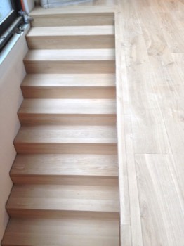  Oak wooden stairs  